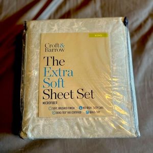 King Size Croft&Borrow The Extra Soft Sheet Set Microfiber sheet set